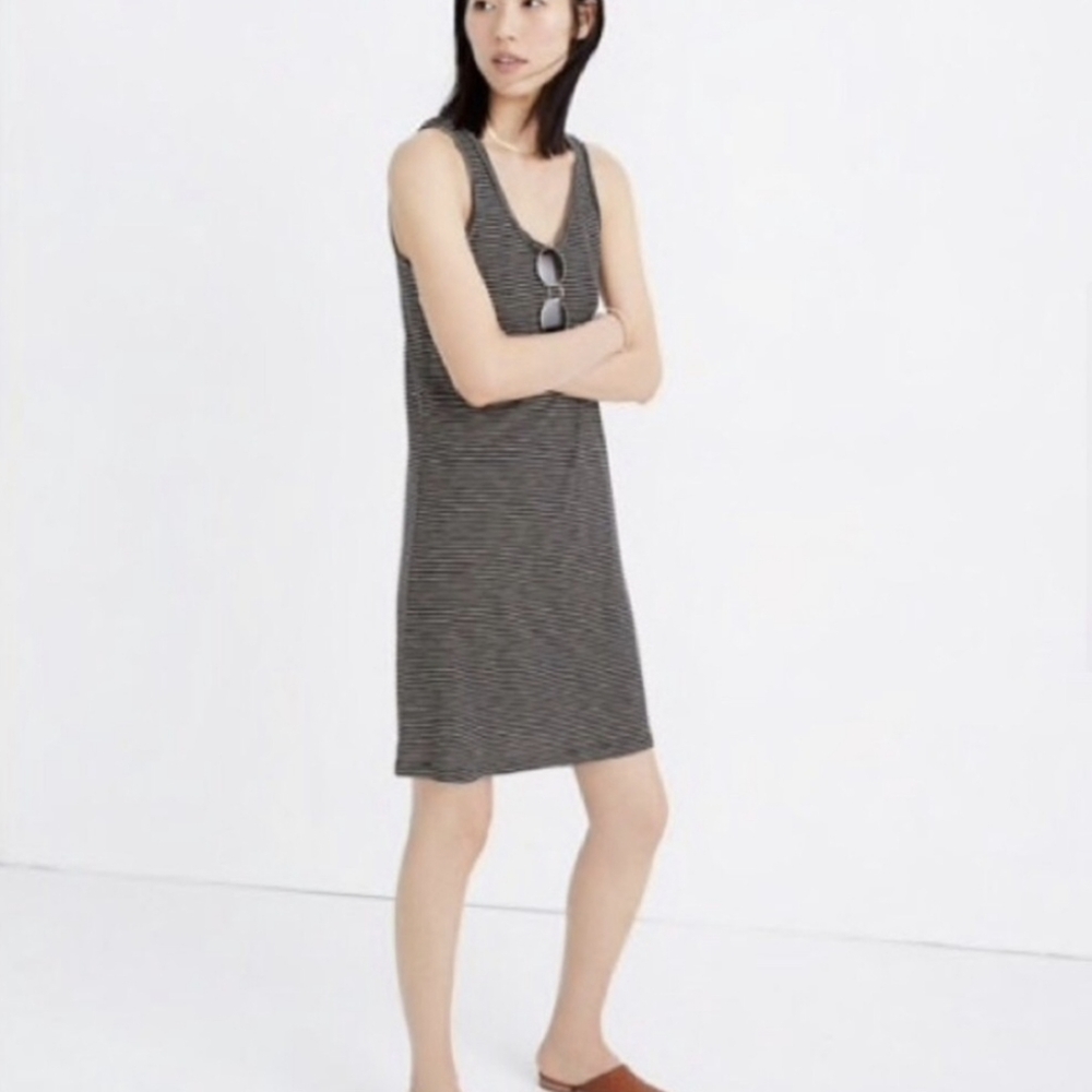 Madewell striped tank dress - xs
